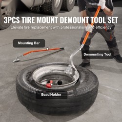 Rengastyökalusarja 3-osainen taotusta teräksestä raskaille ajoneuvoille 571–622 mm