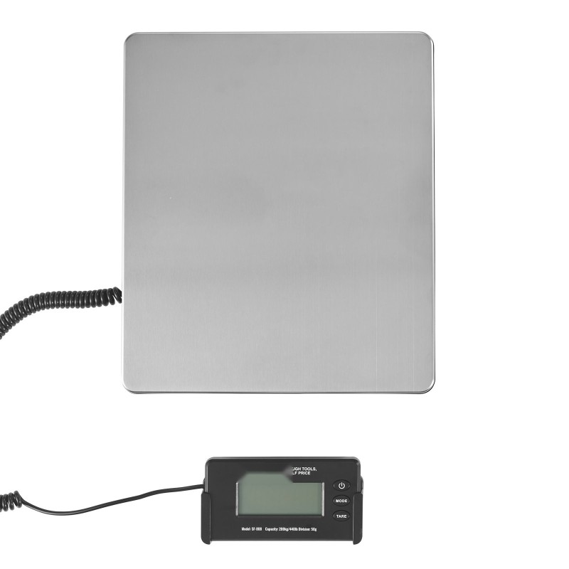 Digitaalinen pakettivaaka ruostumatonta terästä 200 kg 50 g taustavalaistu näyttö
