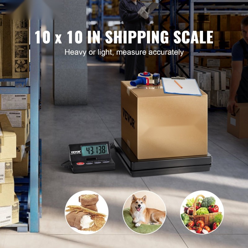 Digitaalinen postivaaka ABS 50 kg 2 g tarkkuus LCD-näytöllä AC ja DC