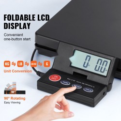 Digitaalinen postivaaka ABS 50 kg 2 g tarkkuus LCD-näytöllä AC ja DC