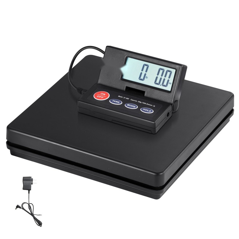 Digitaalinen postivaaka ABS 50 kg 2 g tarkkuus LCD-näytöllä AC ja DC