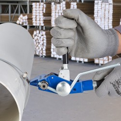 Terässidontasarja ruostumaton teräsnauha 30 metriä 19 millimetriä 100 solkea kiristystyökalulla