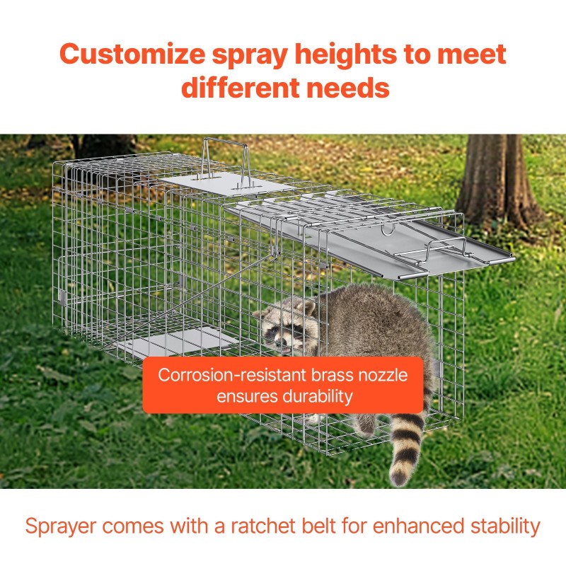 Eläinloukku galvanoidusta rautalangasta taitettava 785×254×305 mm kissoille ja pieneläimille