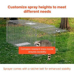 Eläinloukku galvanoidusta rautalangasta 1067×406×457 mm taittuva kulkukissoille ja pieneläimille