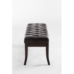 Tyylikäs chesterfield-penkki keinonahkainen pehmustettu istuinpenkki kolme leveyttä