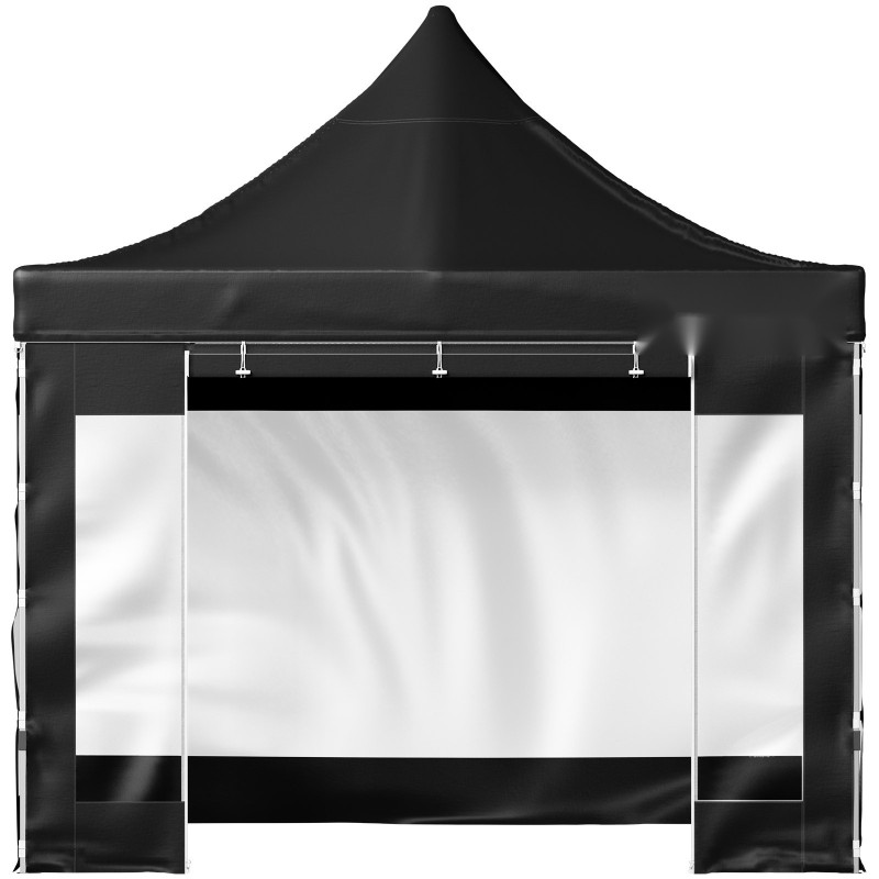 Pystytettävä paviljonki 3x3 m 240g PVC-pinnoitettu polyesterikatto irrotettavat sivuseinät