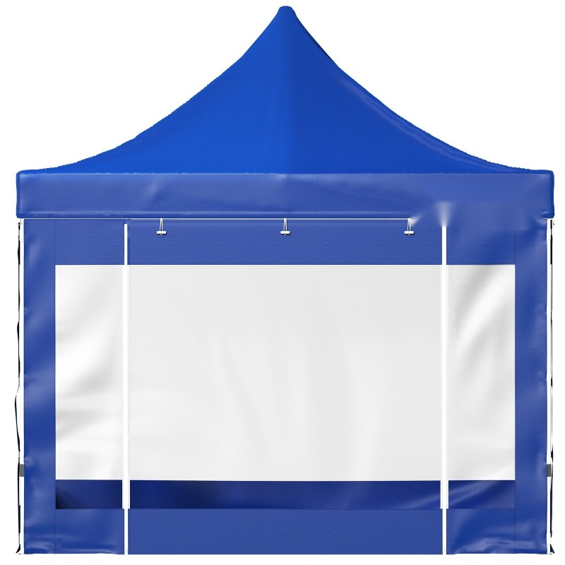 Paviljonkiteltta 3 x 3 m PVC-pinnoitettu katos irrotettavat sivuseinät pyörällinen laukku sininen