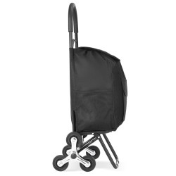 Portaikkokärry 36 l taittuva hiiliteräsrunko 6 pyörää 600D Oxford kangaspussi