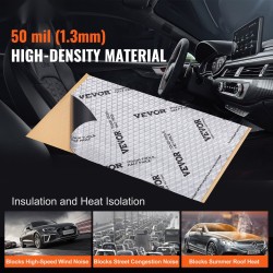 Auton butyylipohjainen äänieristysmatto 1,3 mm 4,8 m² 47 kpl hopea