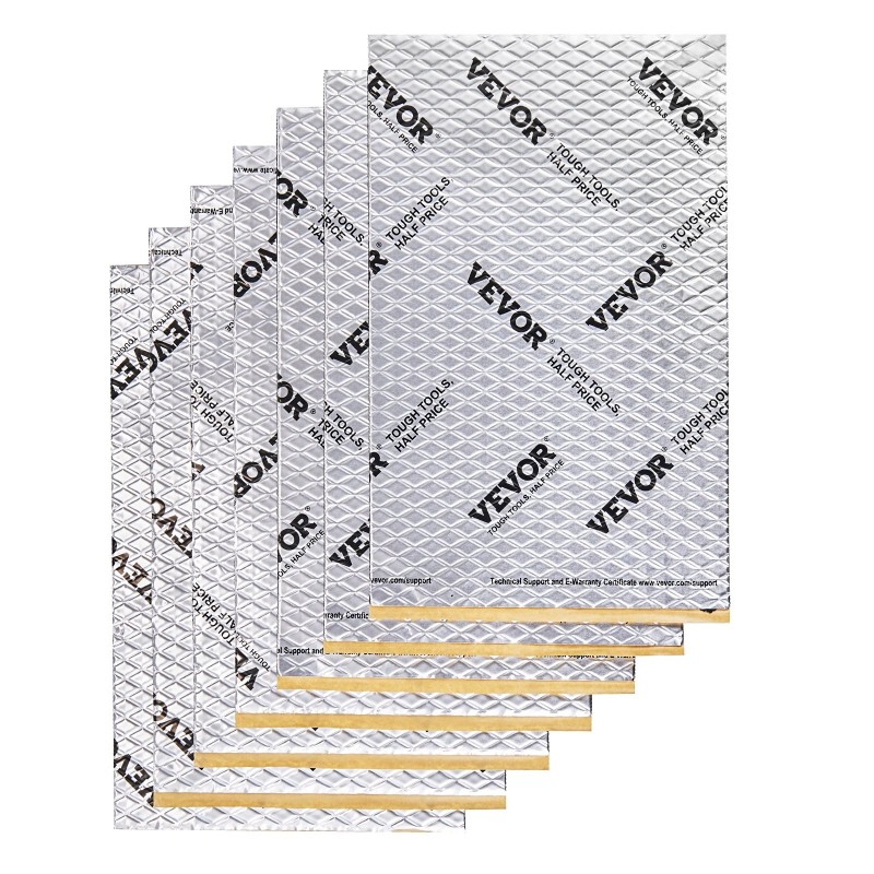 Auton butyylipohjainen äänieristysmatto 1,3 mm 4,8 m² 47 kpl hopea