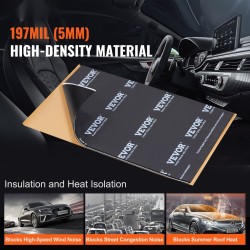 Äänieristysmatto butyylipintainen 5 mm 2,3 m² 24 kpl autoon