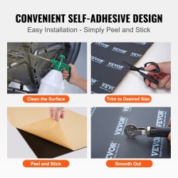Äänieristysmatto butyylipintainen 5 mm 2,3 m² 24 kpl autoon