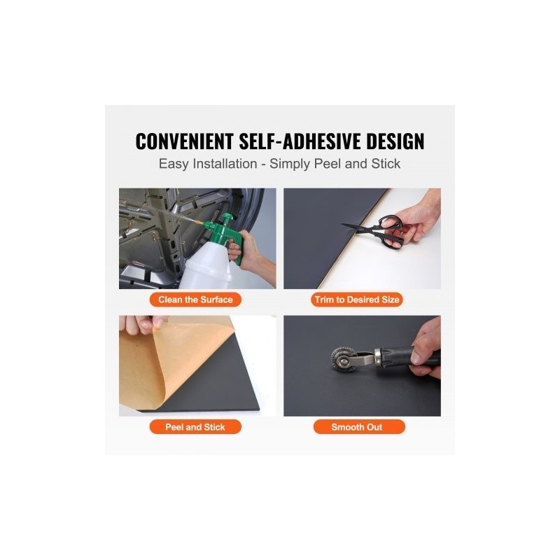 Auton äänieristysmatto 5 mm kaksikerroksinen korkeatiheyksinen 3,3 m² itsekiinnittyvä vedenpitävä