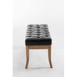 Tyylikäs chesterfield-penkki keinonahasta