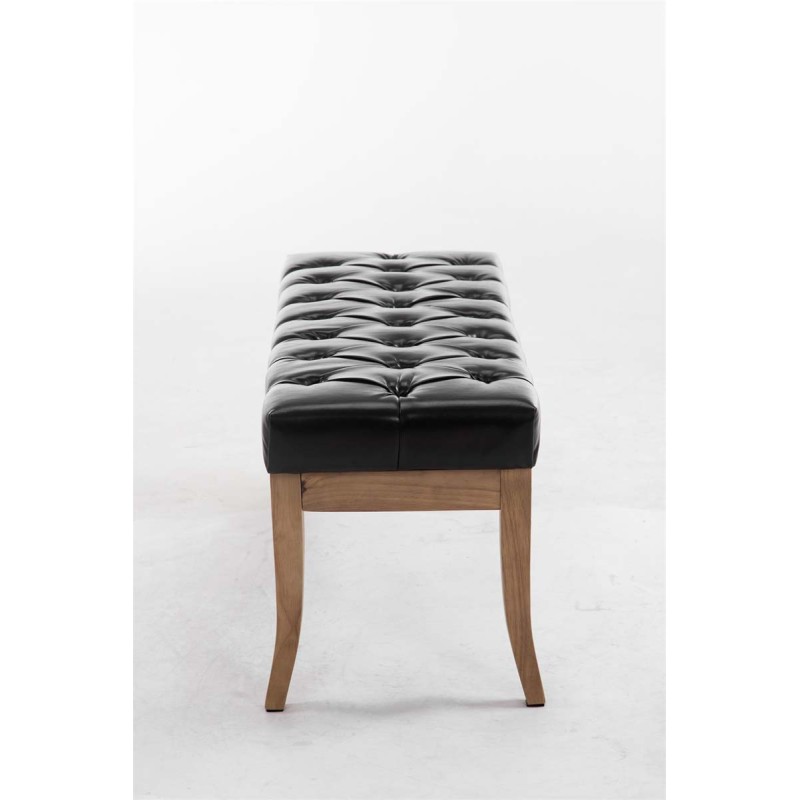 Tyylikäs chesterfield-penkki keinonahasta