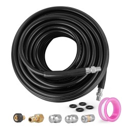 Painepesurin letku 30,5 m 6,35 mm kinkiton 14 mm messinkiliitin