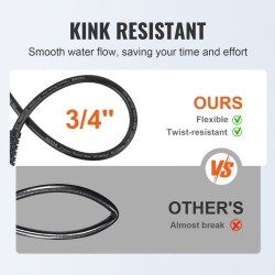 Painepesurin letku 7,6 m PVC 6,35 mm M22-14 mm messinkiliitin 3600 PSI