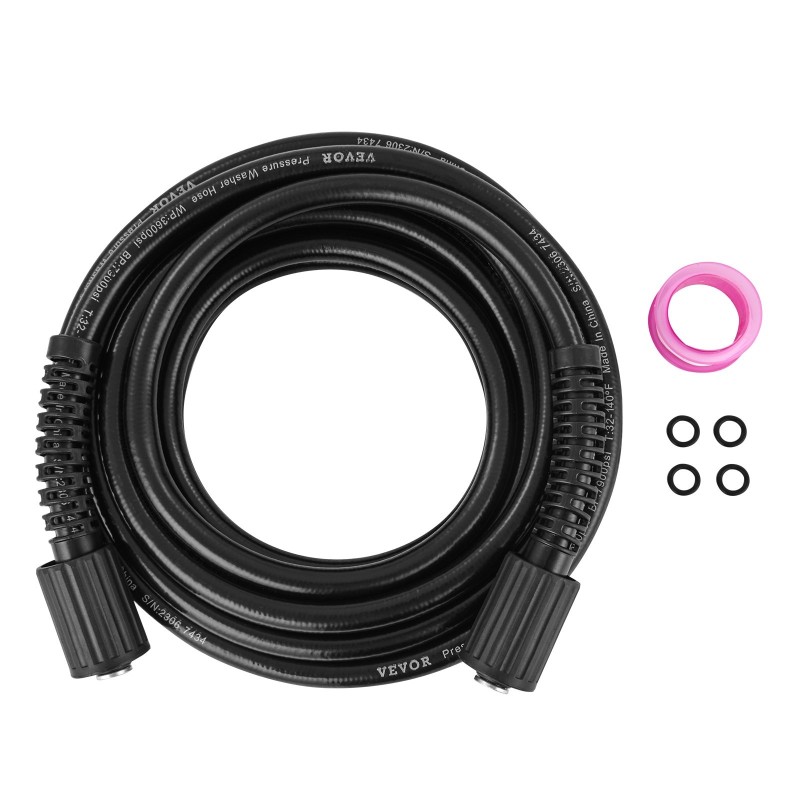 Painepesurin letku 15 m M22-14 mm messinkiliittimellä kiertymätön 3-kerroksinen 3600 PSI