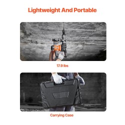 Sähköinen piikkausvasara 1400W 19J 2900 iskua minuutissa betonille ja kivelle