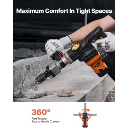 Sähköinen piikkausvasara 1400W 19J 2900 iskua minuutissa betonille ja kivelle