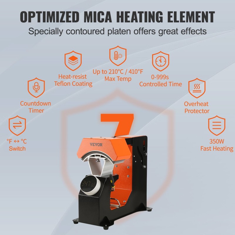 Automaattinen hattulämpöprässi 3 vaihdettavaa lämmitysalustaa Teflonpinnoite sublimaatioon ja HTV-siirtoihin