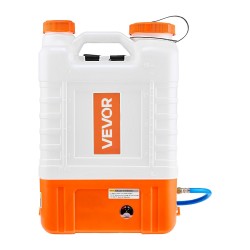 Akkukäyttöinen reppuruisku 15 l muovisäiliöllä säädettävä 0 94 PSI puutarhan ruiskutukseen