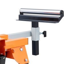 Jiirisahateline teräsrunko 79 tuuman taittuva liukukiskolla pyörillä 150 kilogramman kantavuus