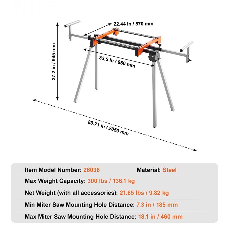 Jiirisahan jalusta teräs taittuva 136 kg enimmäiskuormitus korkeudensäätö
