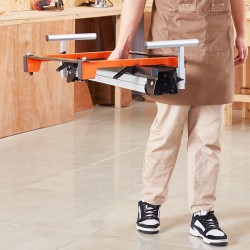 Jiirisahan jalusta teräs taittuva 136 kg enimmäiskuormitus korkeudensäätö