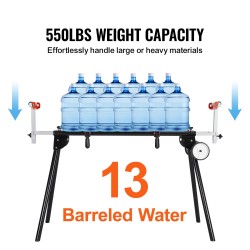 Jiirisahan terästeline kantavuus 249,5 kg kokoontaitettava pyörillä säädettävä pituus ja korkeus