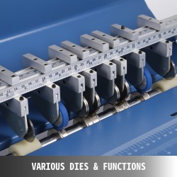 Sähköinen metallinen paperin nuuttauskone 520 mm kolmitoiminen säädettävä nuuttaussyvyys