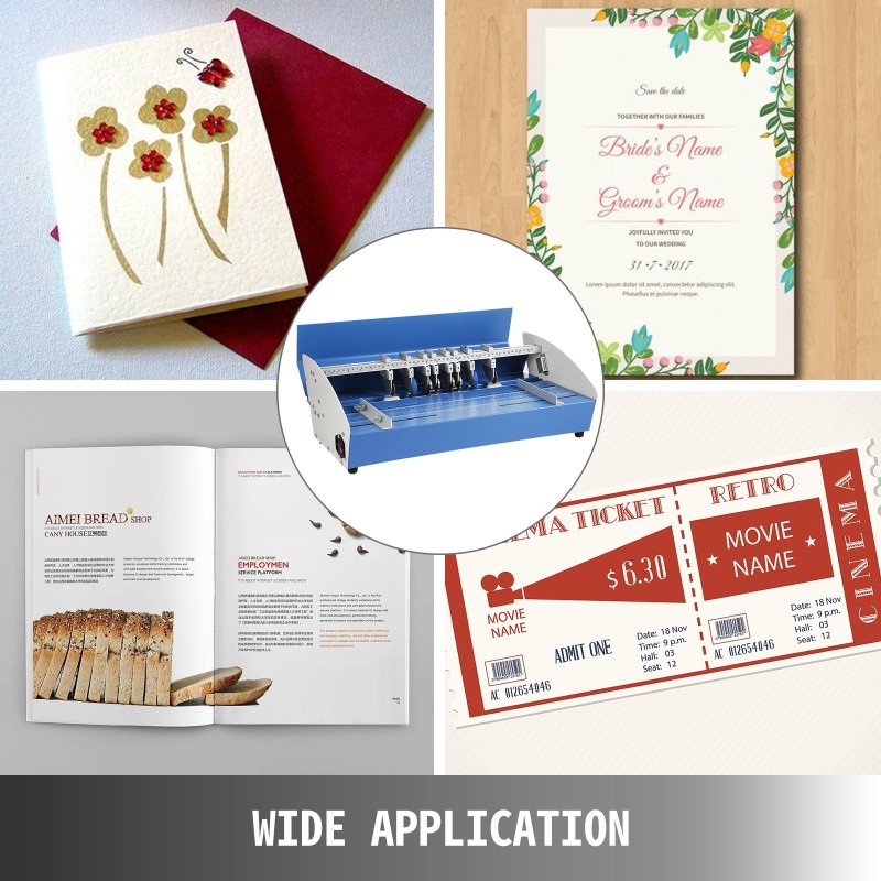 Sähköinen metallinen paperin nuuttauskone 520 mm kolmitoiminen säädettävä nuuttaussyvyys