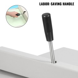 Käsikäyttöinen teräsnuuttauskone maksimipituus 460 mm pöytämalli 2 kohdistuspalaa