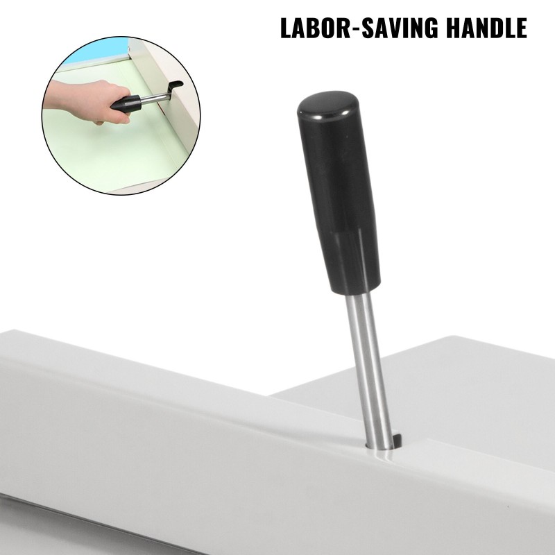 Manuaalinen paperin nuuttauskone 48 cm rauta-alumiinirunko magneettiset takarajat A3 A4-arkeille