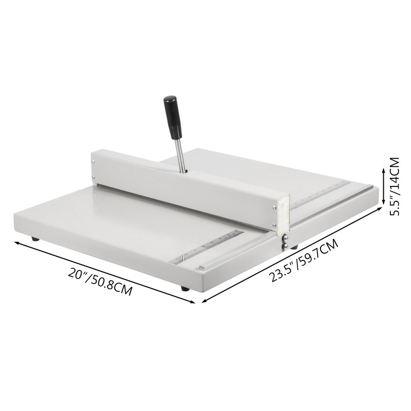 Manuaalinen paperin nuuttauskone 48 cm rauta-alumiinirunko magneettiset takarajat A3 A4-arkeille