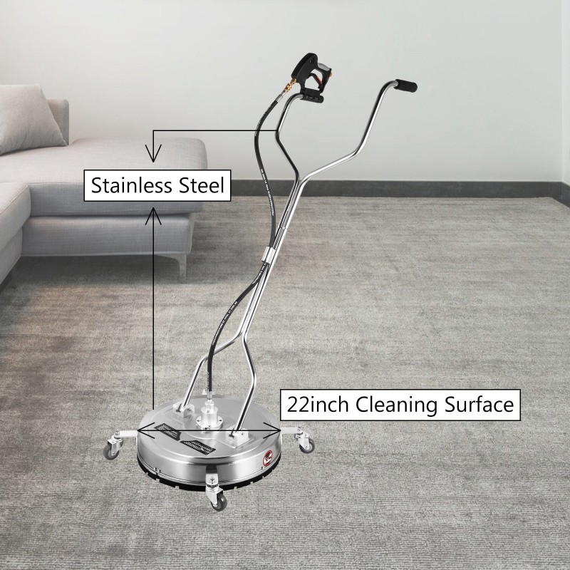 Tasopintojen pesuri 22-tuumainen ruostumattomasta teräksestä kolmella suuttimella