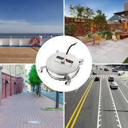 Pintapesuri 304-ruostumatonta terästä 18-tuumainen 1/4 tuuman pikalukitusliittimet kaksoispyörivä varsi