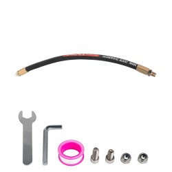 Pintapesuri 304-ruostumatonta terästä 18-tuumainen 1/4 tuuman pikalukitusliittimet kaksoispyörivä varsi