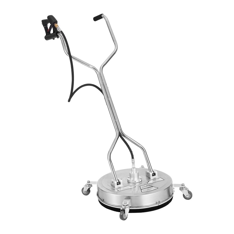 Painepesurin pintapesuri 50,8 senttimetriä ruostumaton teräs maksimipaine 4500 pyörillä ja kädensijoilla