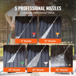 Painepesurin tasopintapesuri ruostumattomasta teräksestä 380 mm pyörillä 4000 psi 1,6 cm pikaliittimellä