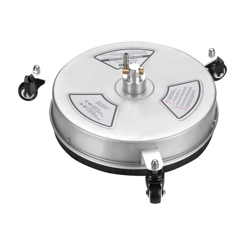 Painepesurin tasopintapesuri ruostumattomasta teräksestä 380 mm pyörillä 4000 psi 1,6 cm pikaliittimellä