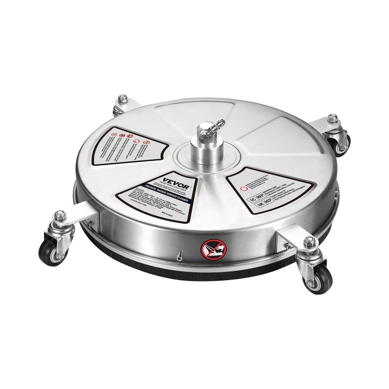 Painepesurin pintapesuri ruostumatonta terästä kahdeksantoista tuumaa pyörillä