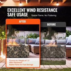 Lasinen tuulensuoja neliönmuotoiselle tulipöydälle 8 mm paksua karkaistua lasia 380×380×180 mm alumiinikulmilla