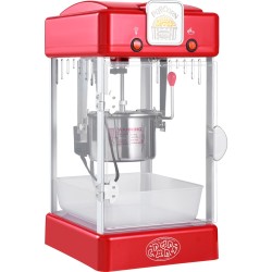 Popcorn kone pöytämalli 300W 2 5 unssin kattila punainen polypropeeniovi kaksi kauhaa tarjotin
