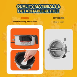 Popcorn-kone pöytämalli 480W 4 unssin kattila 1,5 gallonaa erässä punainen