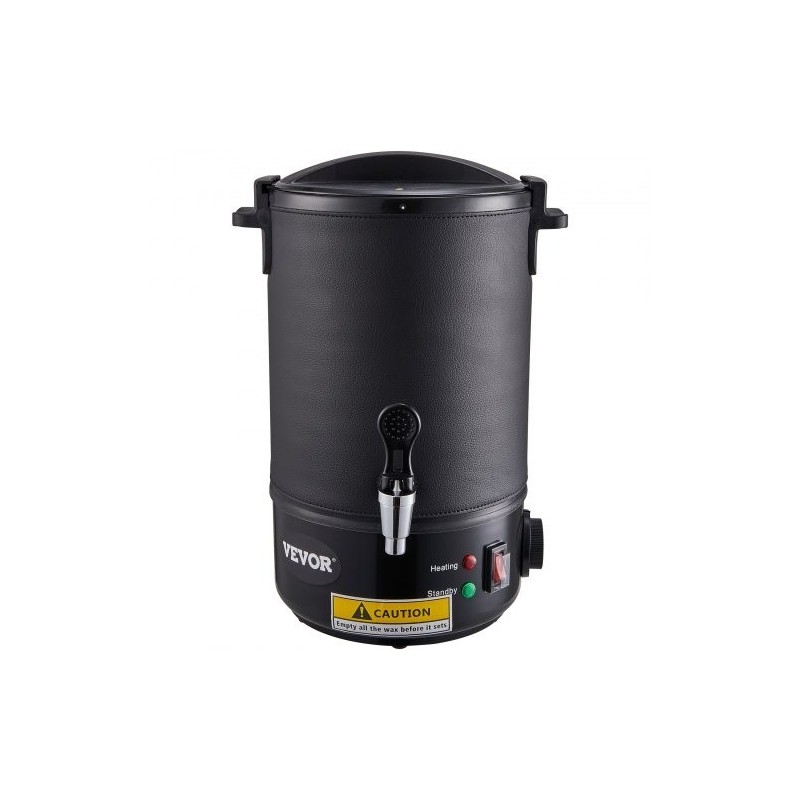 Sähköinen vahansulatin 6,5 l ruostumaton terässäiliö säädettävä lämpötila 30–110 °C kynttilänvalmistukseen