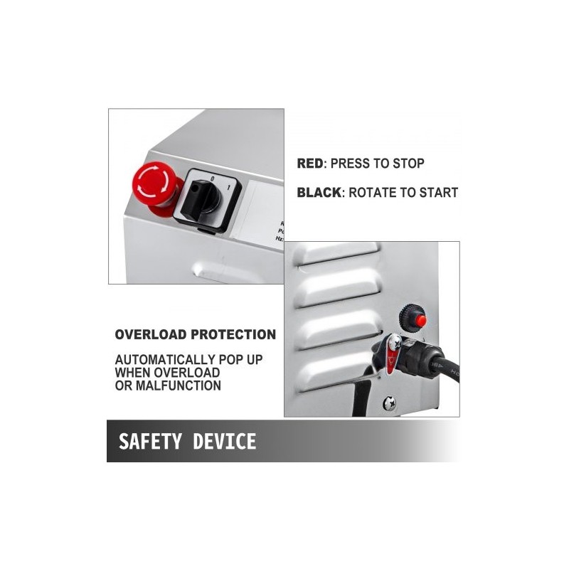 Sähköinen viljamylly ruostumatonta terästä 2,2 kW 30–50 kg tunnissa 50 kg