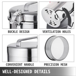 Sähköinen viljajauhaja viljoille elintarvikekelpoinen 304-ruostumatonta terästä 1800 W 750 g