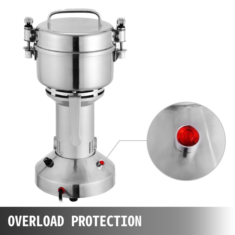 Sähköinen viljajauhin 304-ruostumaton teräs 1400 wattia 350 grammaa kuiville raaka-aineille