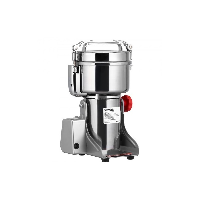 Sähköinen maustemylly 2500 grammaa ruostumaton teräs kääntyvä runko digitaalinen ajastin